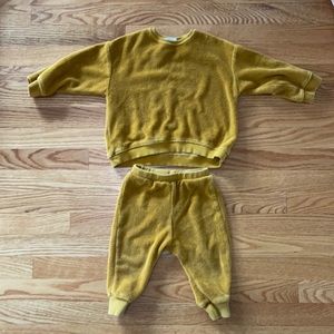 Zara terrycloth pant suit